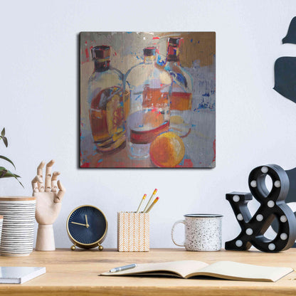 Luxe Metal Art 'Swangin’ & Aswayin’' by Beth Forst, Metal Wall Art,12x12
