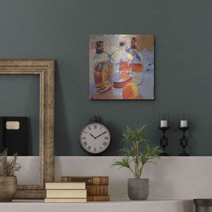 Luxe Metal Art 'Swangin’ & Aswayin’' by Beth Forst, Metal Wall Art,12x12