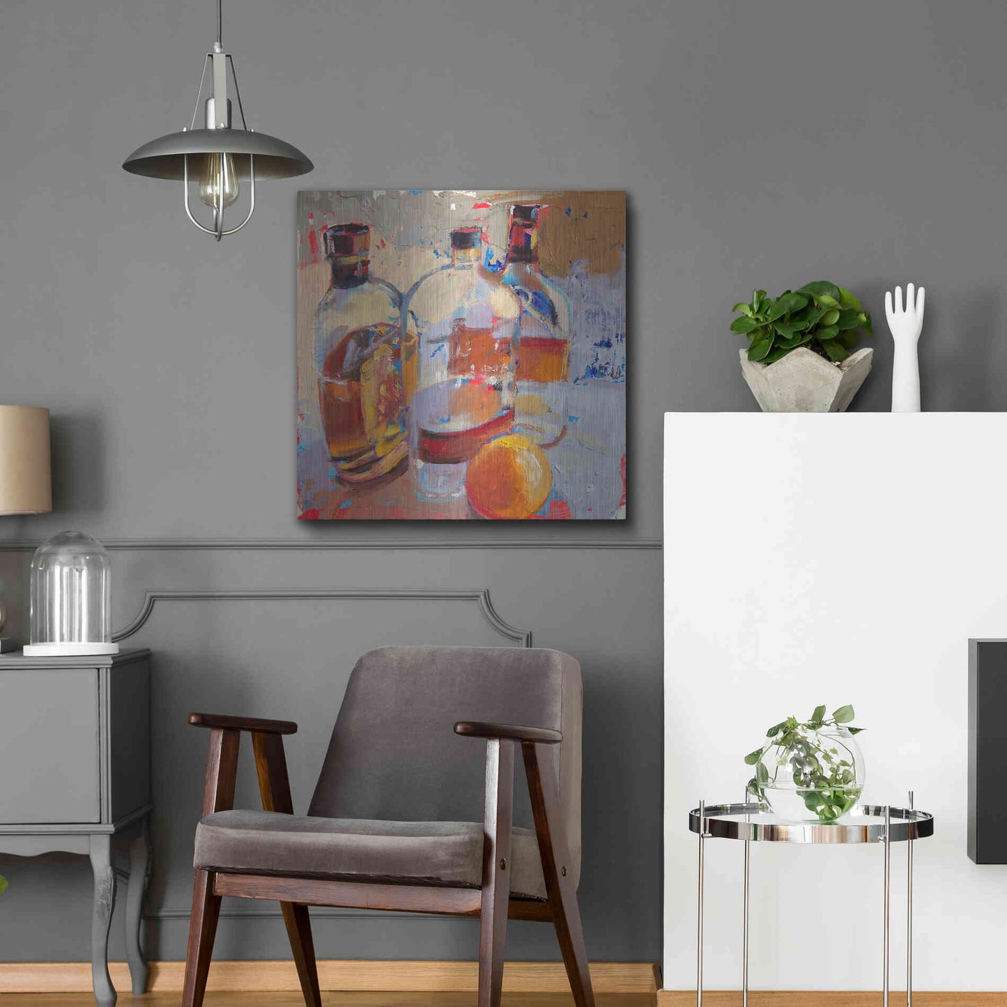 Luxe Metal Art 'Swangin’ & Aswayin’' by Beth Forst, Metal Wall Art,24x24