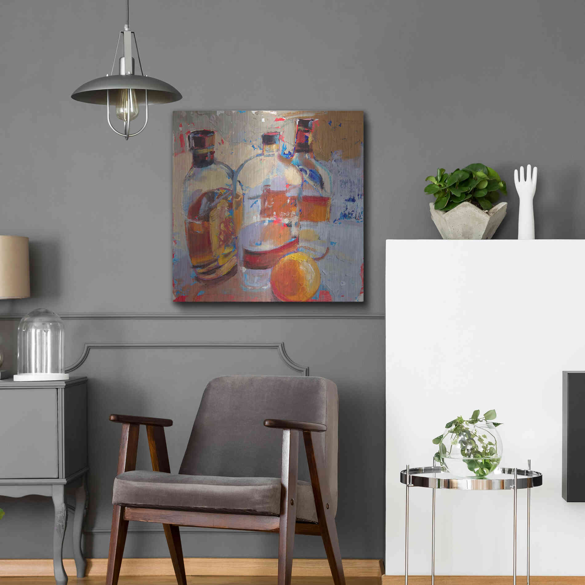 Luxe Metal Art 'Swangin’ & Aswayin’' by Beth Forst, Metal Wall Art,24x24