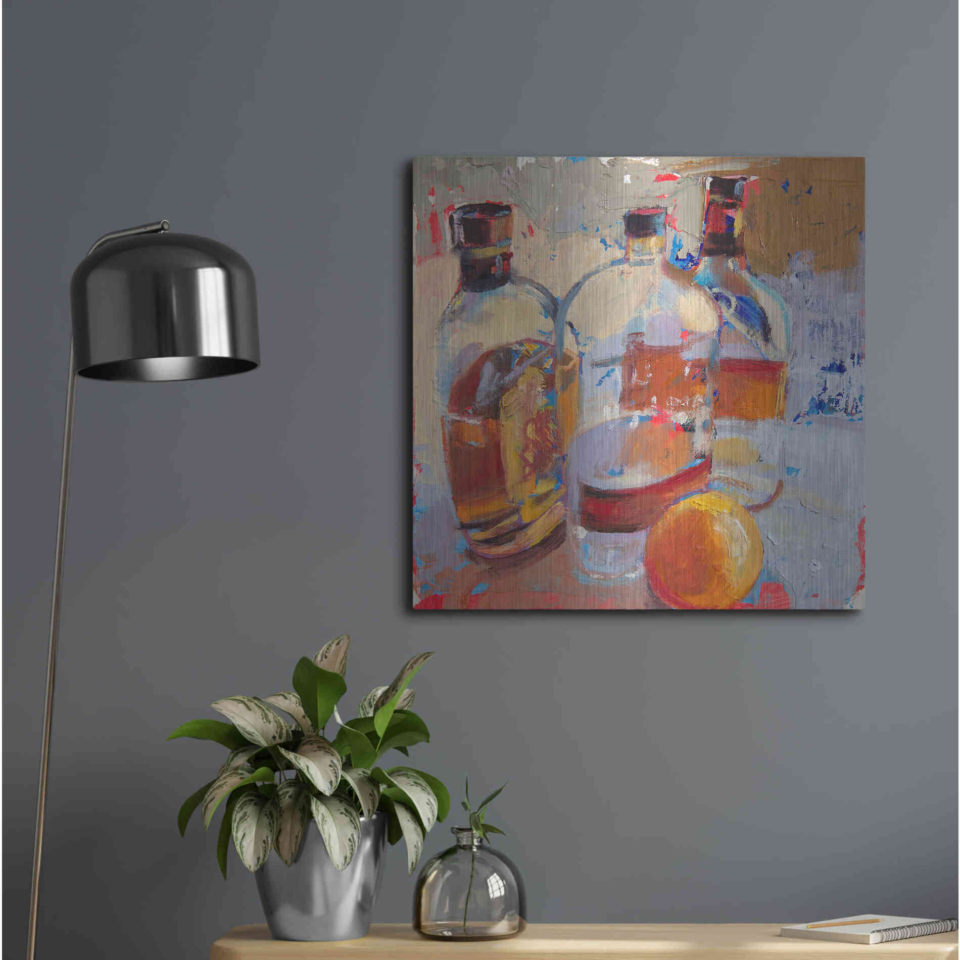 Luxe Metal Art 'Swangin’ & Aswayin’' by Beth Forst, Metal Wall Art,24x24
