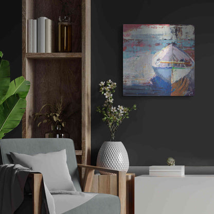 Luxe Metal Art 'Tidal Uber Navigation' by Beth Forst, Metal Wall Art,24x24