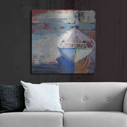 Luxe Metal Art 'Tidal Uber Navigation' by Beth Forst, Metal Wall Art,36x36