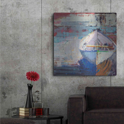 Luxe Metal Art 'Tidal Uber Navigation' by Beth Forst, Metal Wall Art,36x36