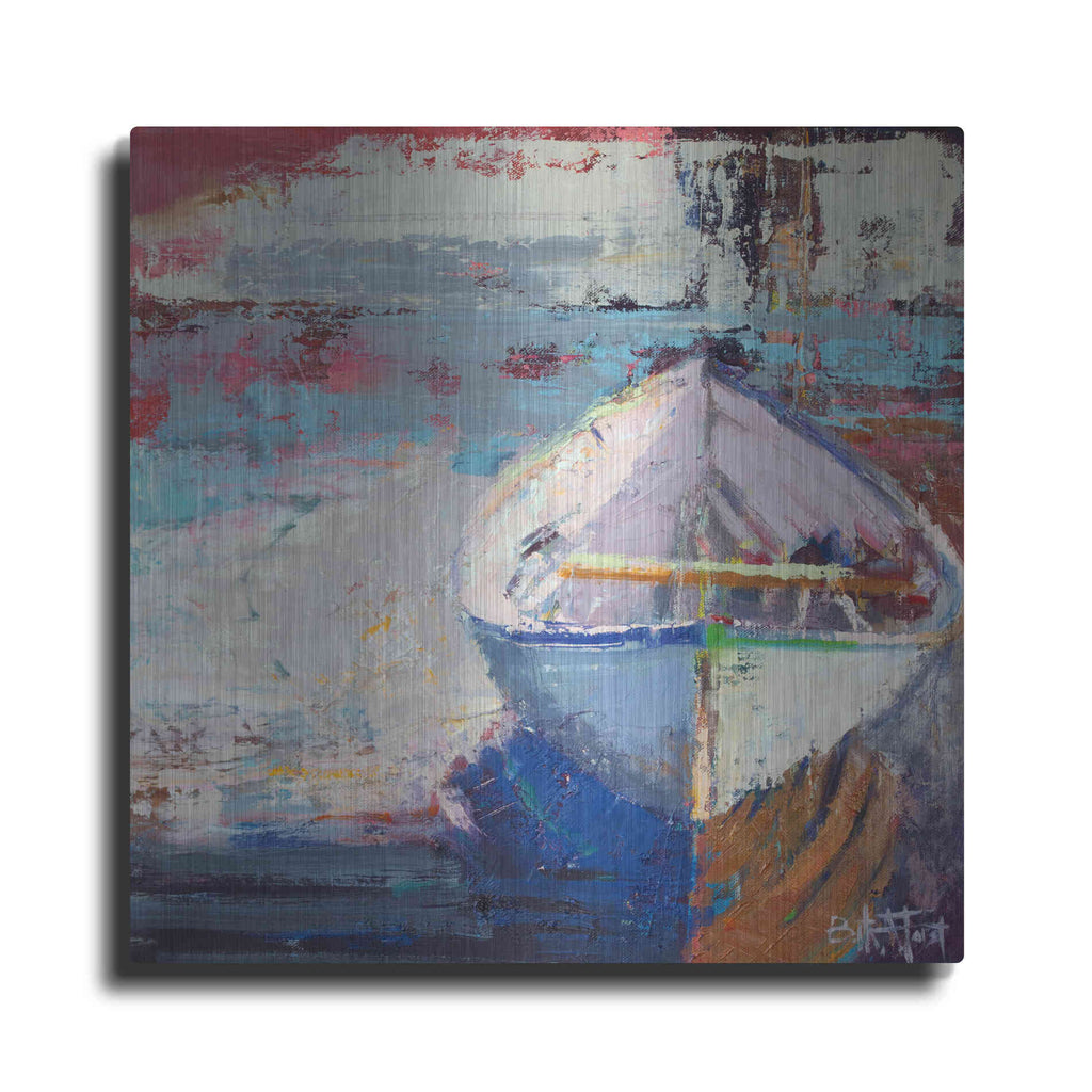 Luxe Metal Art 'Tidal Uber Navigation' by Beth Forst, Metal Wall Art