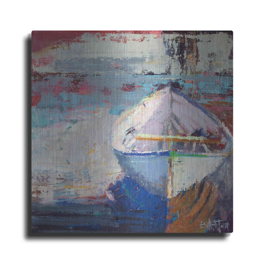 Luxe Metal Art 'Tidal Uber Navigation' by Beth Forst, Metal Wall Art