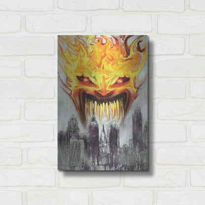 Luxe Metal Art 'Trial' by Fire' by Michael StewArt, Metal Wall Art,12x16