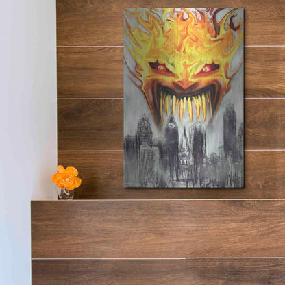 Luxe Metal Art 'Trial' by Fire' by Michael StewArt, Metal Wall Art,12x16