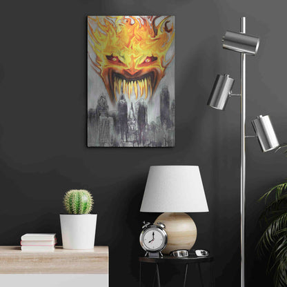 Luxe Metal Art 'Trial' by Fire' by Michael StewArt, Metal Wall Art,16x24