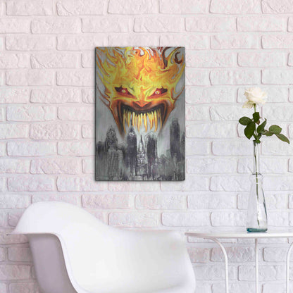 Luxe Metal Art 'Trial' by Fire' by Michael StewArt, Metal Wall Art,16x24