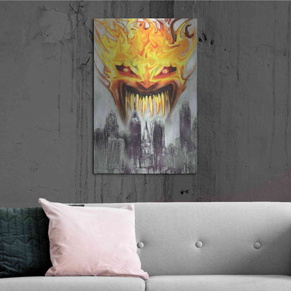 Luxe Metal Art 'Trial' by Fire' by Michael StewArt, Metal Wall Art,24x36