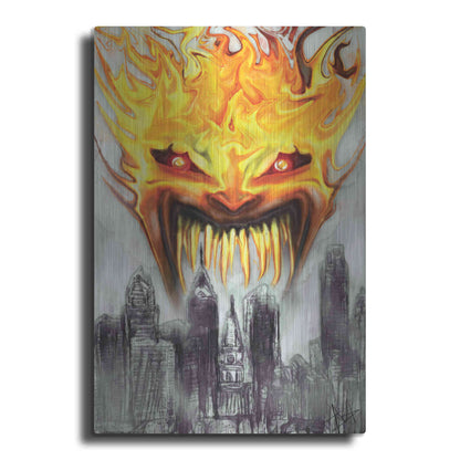 Luxe Metal Art 'Trial' by Fire' by Michael StewArt, Metal Wall Art