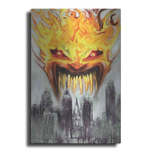 Luxe Metal Art 'Trial' by Fire' by Michael StewArt, Metal Wall Art
