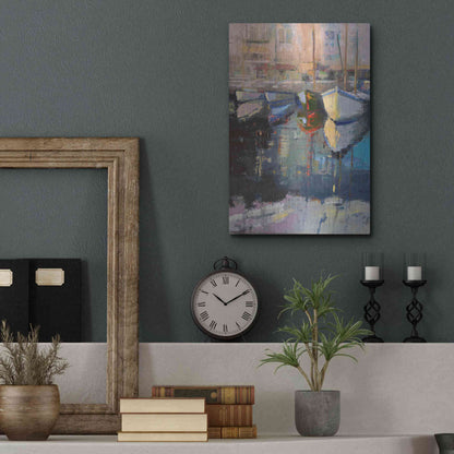 Luxe Metal Art 'Valencia Boats' by Beth Forst, Metal Wall Art,12x16