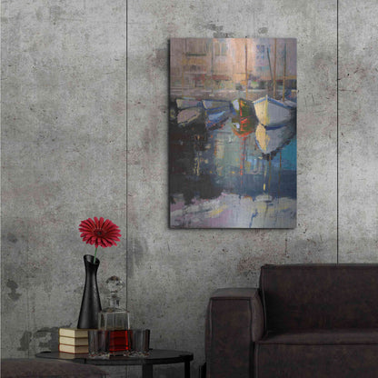 Luxe Metal Art 'Valencia Boats' by Beth Forst, Metal Wall Art,24x36