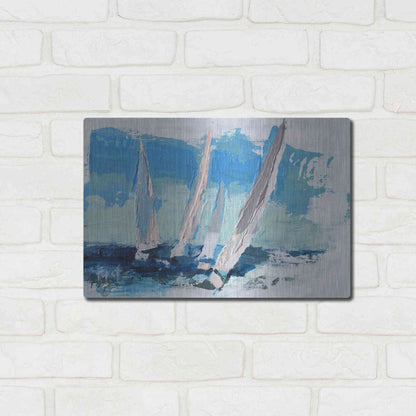 Luxe Metal Art 'Wind Power' by Beth Forst, Metal Wall Art,16x12