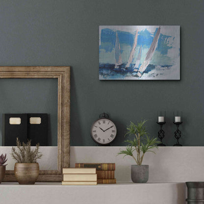 Luxe Metal Art 'Wind Power' by Beth Forst, Metal Wall Art,16x12