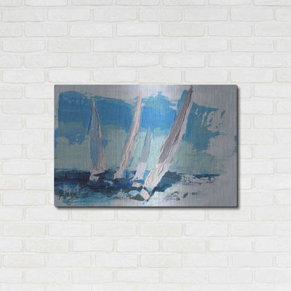 Luxe Metal Art 'Wind Power' by Beth Forst, Metal Wall Art,36x24