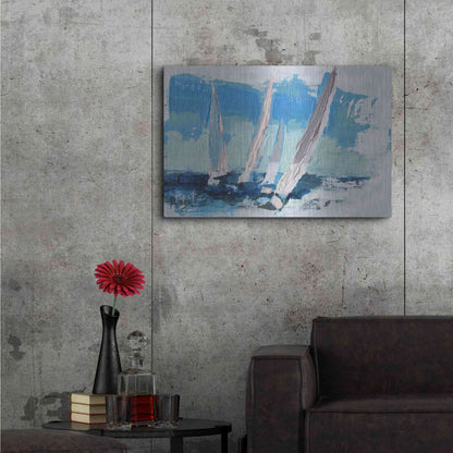 Luxe Metal Art 'Wind Power' by Beth Forst, Metal Wall Art,36x24