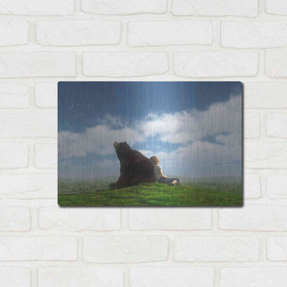 Luxe Metal Art 'Cloud Watchers' by Cynthia Decker, Metal Wall Art,16x12