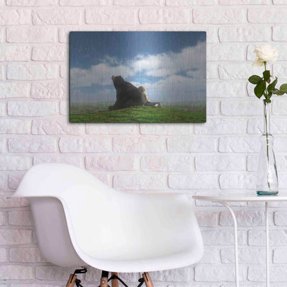 Luxe Metal Art 'Cloud Watchers' by Cynthia Decker, Metal Wall Art,24x16