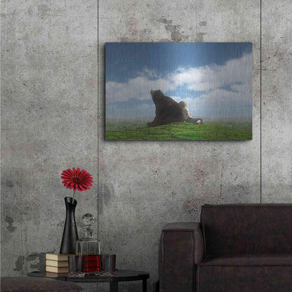 Luxe Metal Art 'Cloud Watchers' by Cynthia Decker, Metal Wall Art,36x24