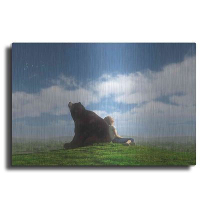 Luxe Metal Art 'Cloud Watchers' by Cynthia Decker, Metal Wall Art