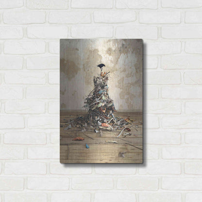 Luxe Metal Art 'New Worth' by Cynthia Decker, Metal Wall Art,16x24