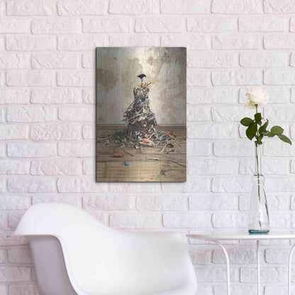 Luxe Metal Art 'New Worth' by Cynthia Decker, Metal Wall Art,16x24