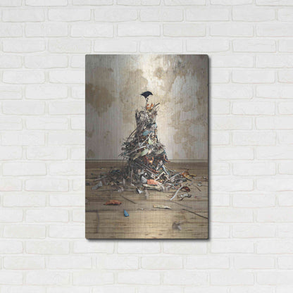 Luxe Metal Art 'New Worth' by Cynthia Decker, Metal Wall Art,24x36