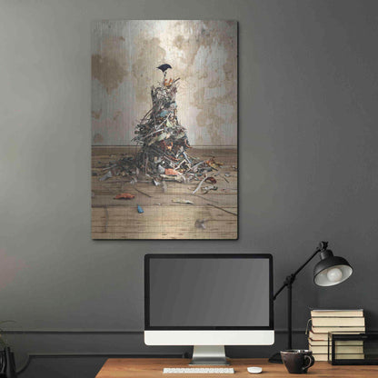 Luxe Metal Art 'New Worth' by Cynthia Decker, Metal Wall Art,24x36