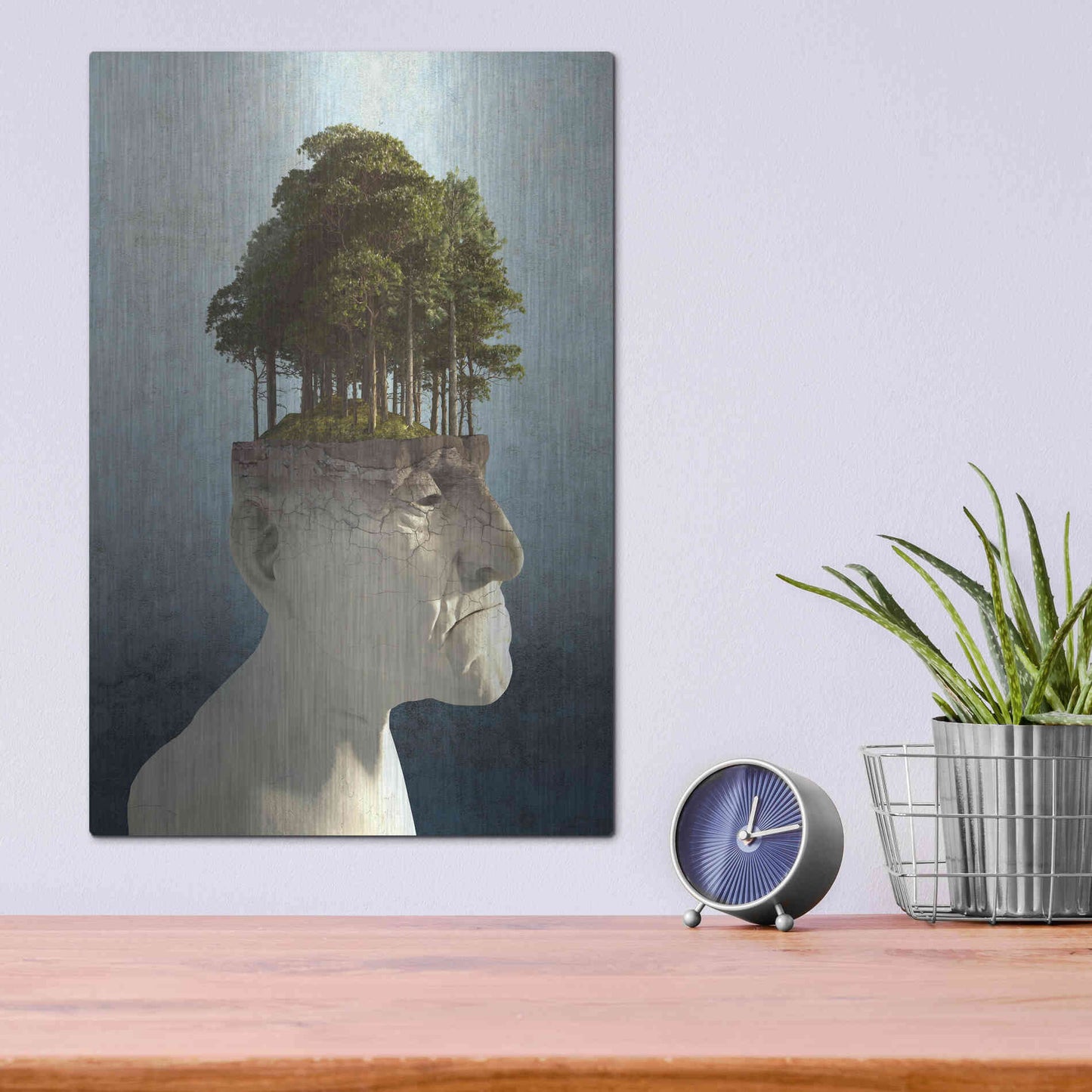 Luxe Metal Art 'Personal Growth' by Cynthia Decker, Metal Wall Art,12x16