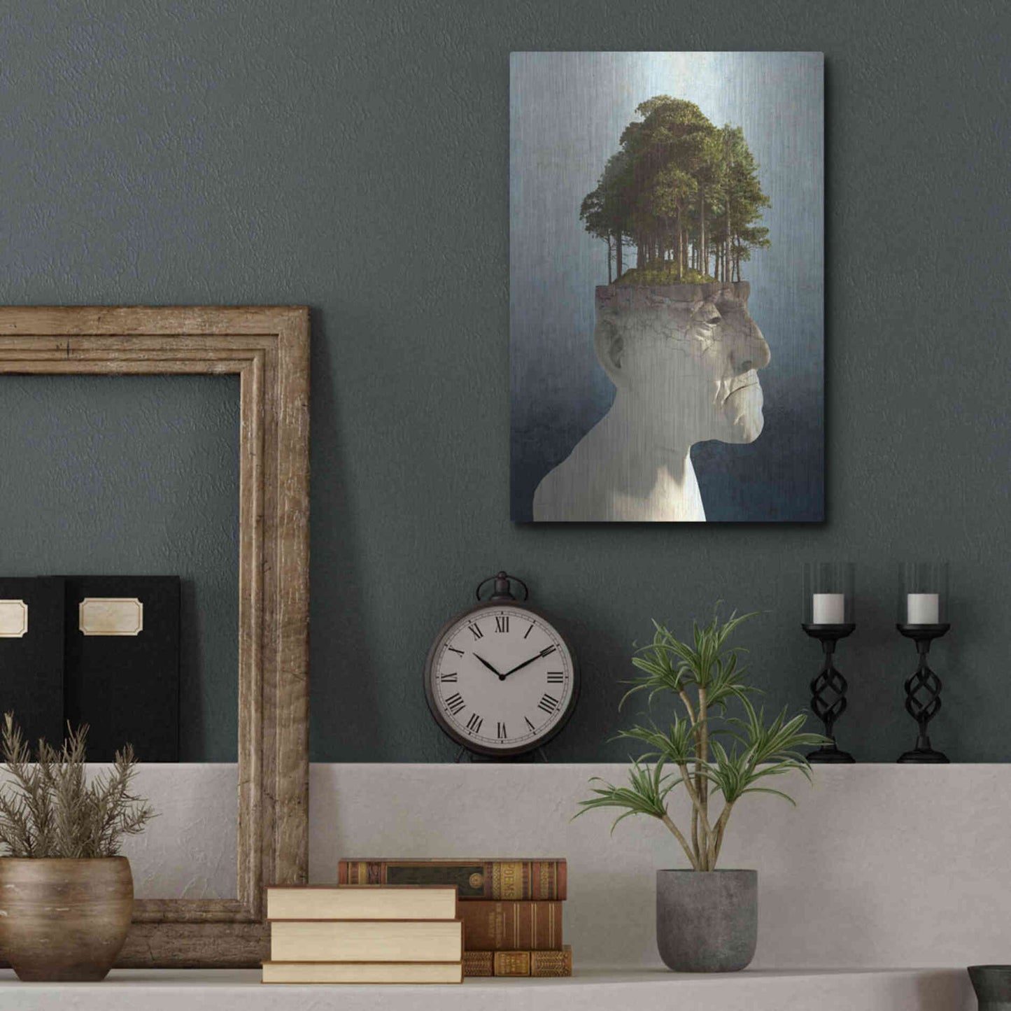 Luxe Metal Art 'Personal Growth' by Cynthia Decker, Metal Wall Art,12x16