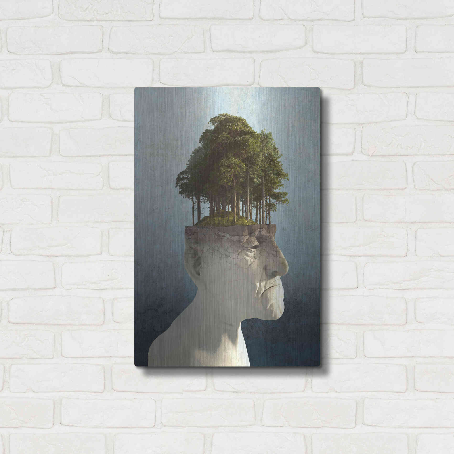 Luxe Metal Art 'Personal Growth' by Cynthia Decker, Metal Wall Art,16x24