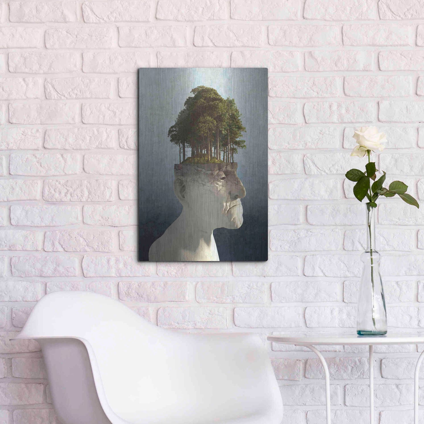 Luxe Metal Art 'Personal Growth' by Cynthia Decker, Metal Wall Art,16x24