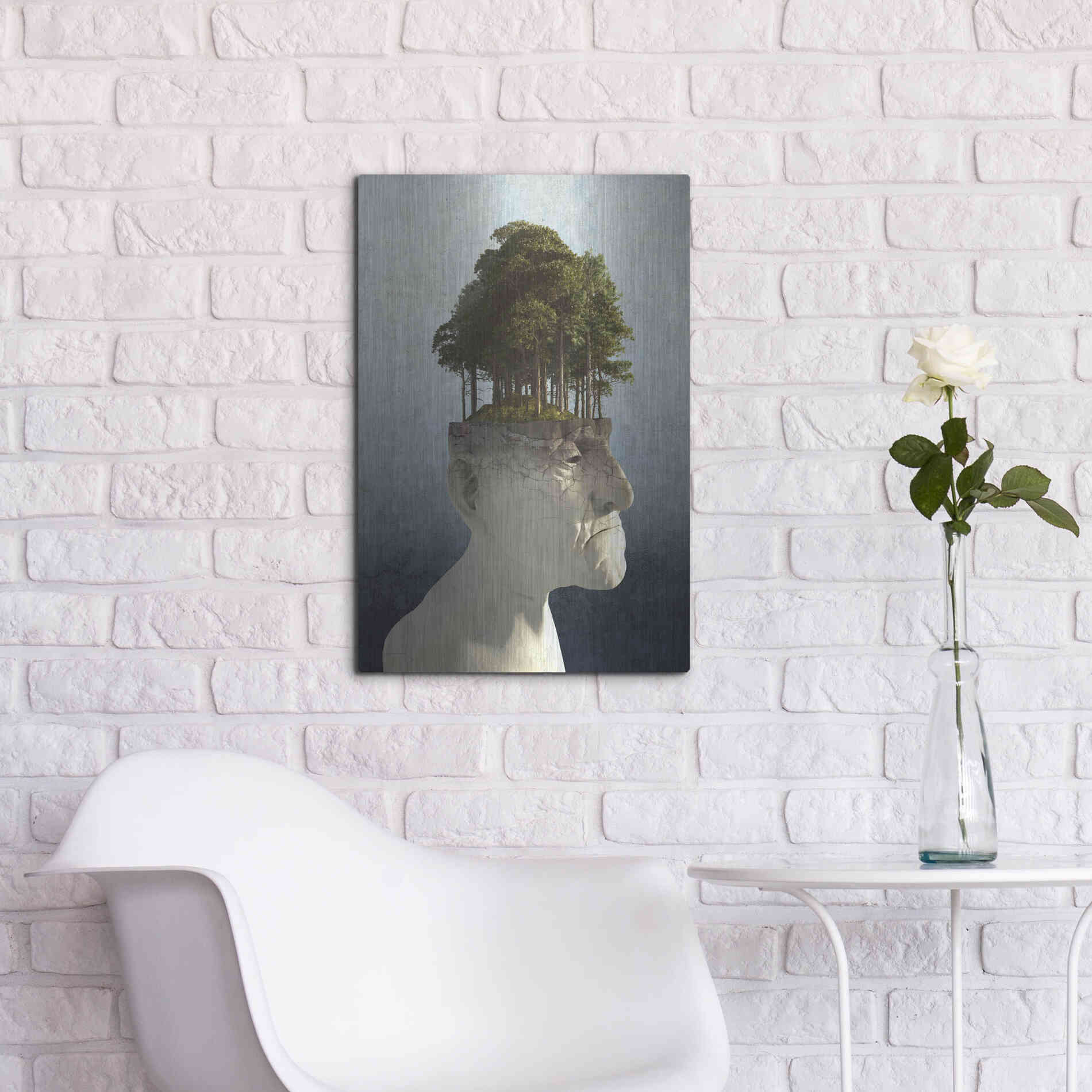 Luxe Metal Art 'Personal Growth' by Cynthia Decker, Metal Wall Art,16x24