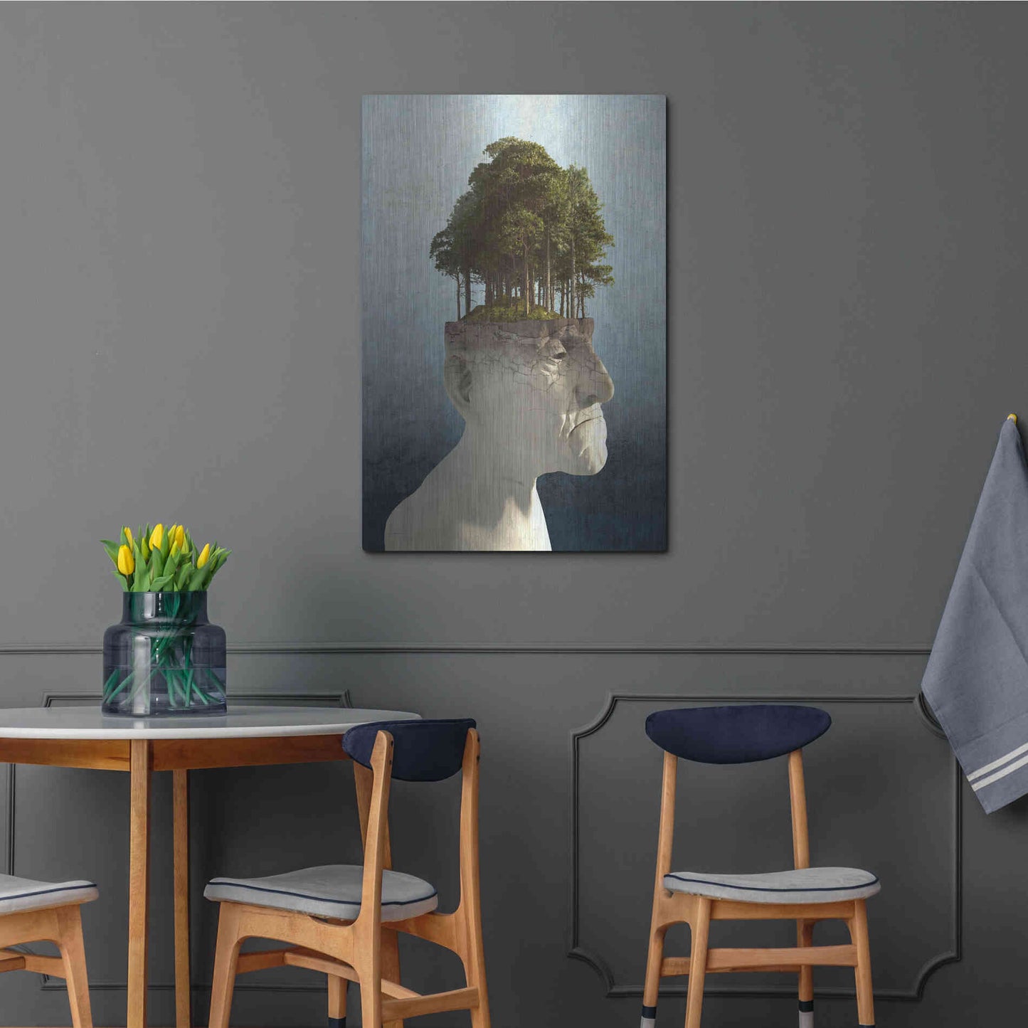 Luxe Metal Art 'Personal Growth' by Cynthia Decker, Metal Wall Art,24x36