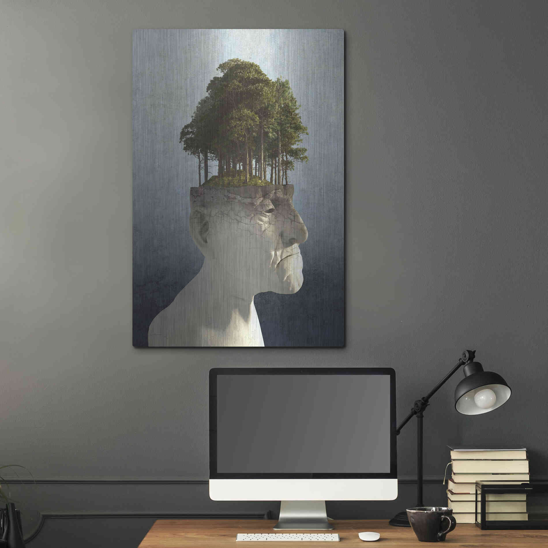 Luxe Metal Art 'Personal Growth' by Cynthia Decker, Metal Wall Art,24x36