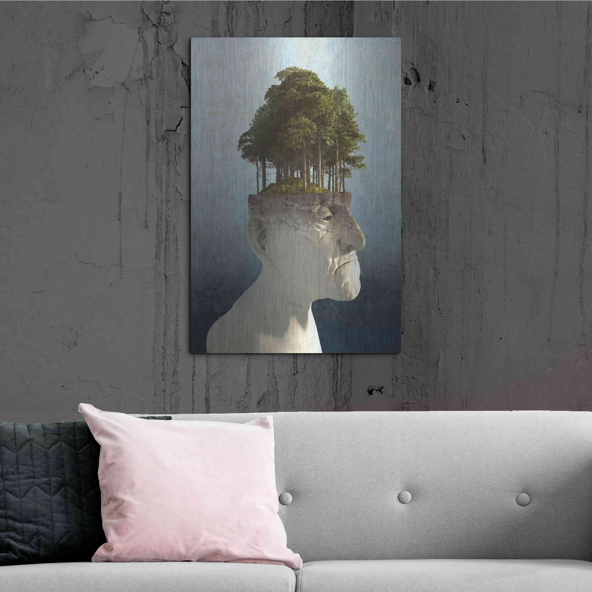 Luxe Metal Art 'Personal Growth' by Cynthia Decker, Metal Wall Art,24x36