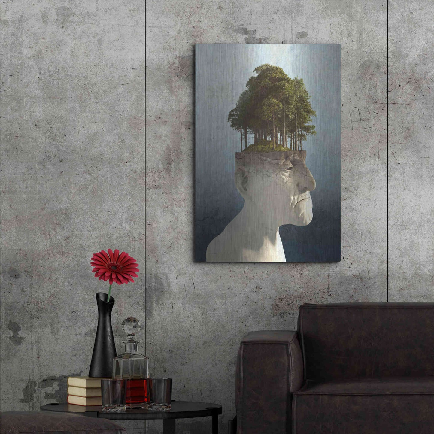 Luxe Metal Art 'Personal Growth' by Cynthia Decker, Metal Wall Art,24x36