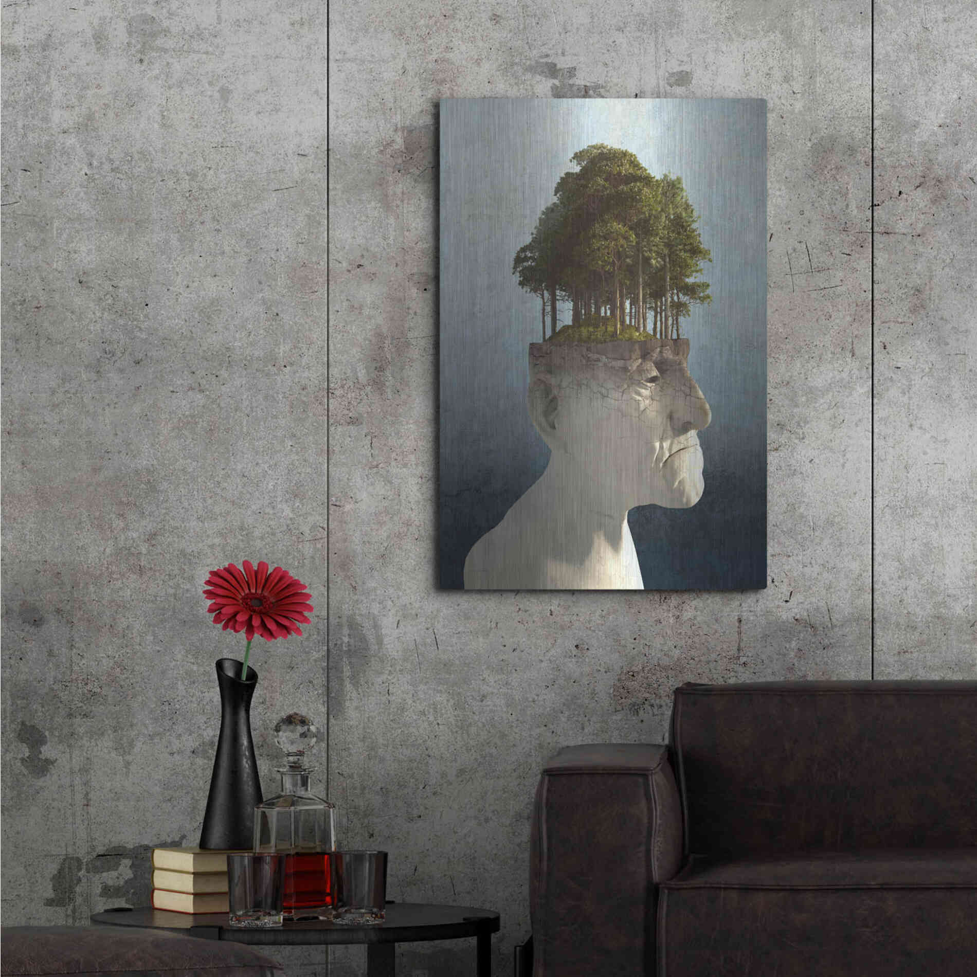 Luxe Metal Art 'Personal Growth' by Cynthia Decker, Metal Wall Art,24x36