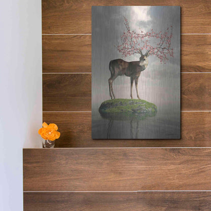 Luxe Metal Art 'The Guardian of Spring' by Cynthia Decker, Metal Wall Art,12x16