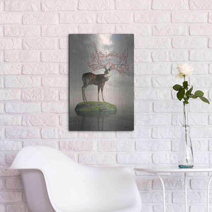 Luxe Metal Art 'The Guardian of Spring' by Cynthia Decker, Metal Wall Art,16x24