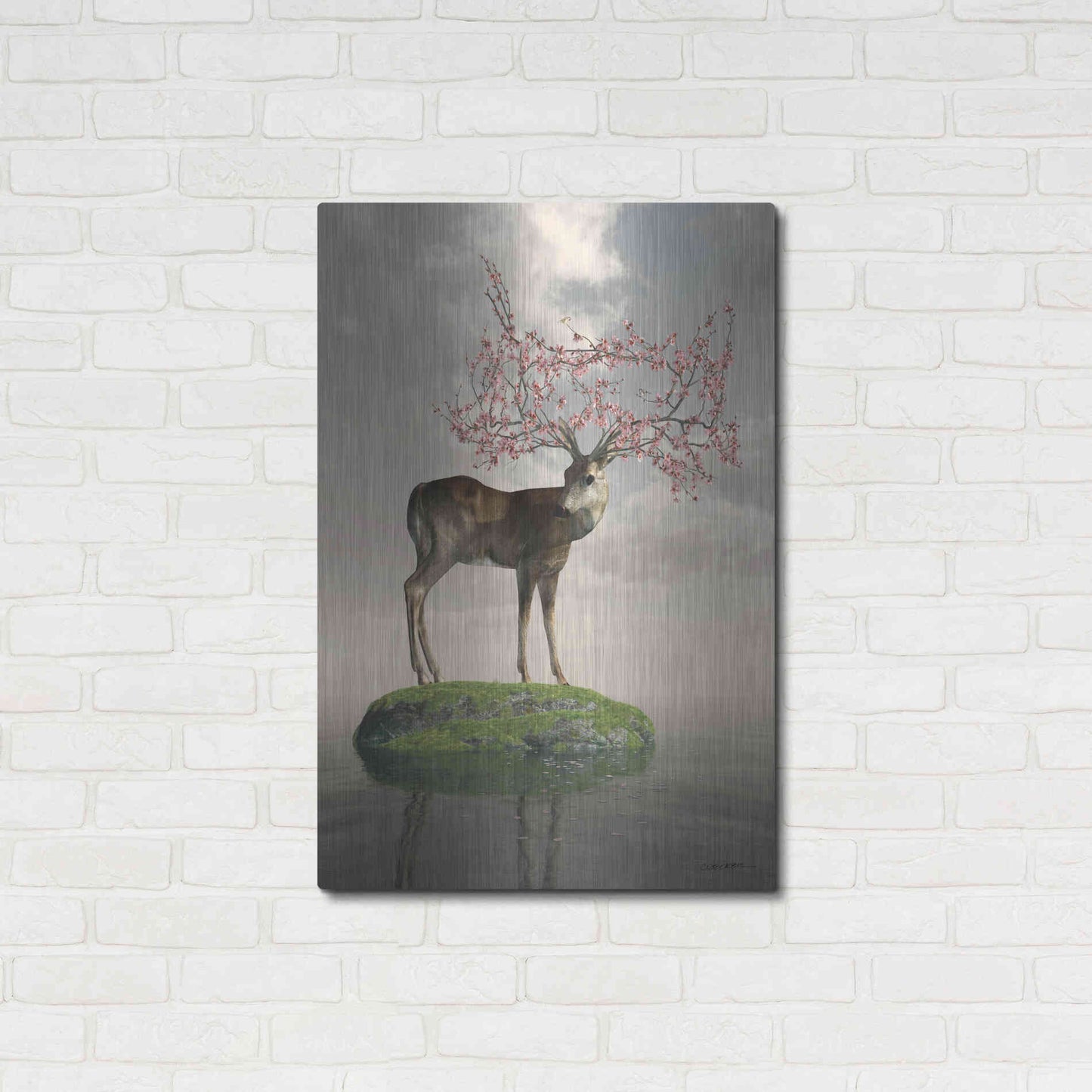 Luxe Metal Art 'The Guardian of Spring' by Cynthia Decker, Metal Wall Art,24x36