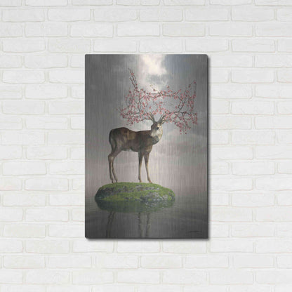 Luxe Metal Art 'The Guardian of Spring' by Cynthia Decker, Metal Wall Art,24x36