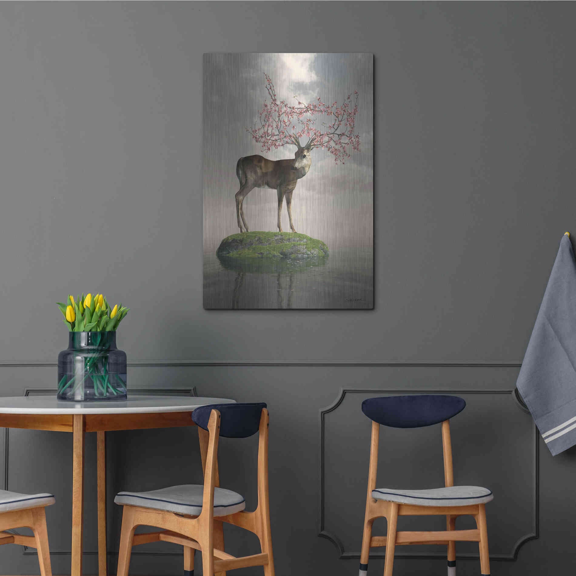 Luxe Metal Art 'The Guardian of Spring' by Cynthia Decker, Metal Wall Art,24x36