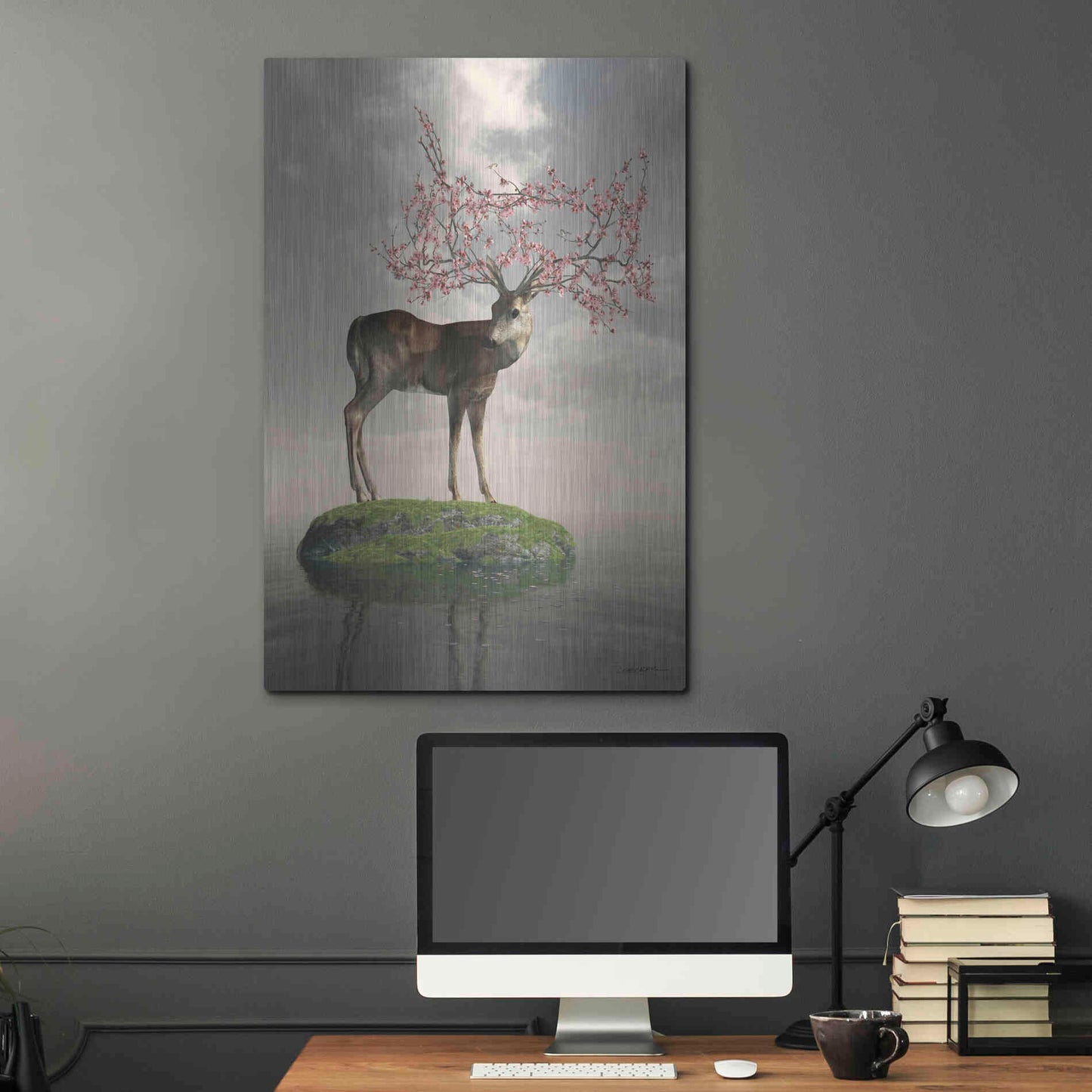 Luxe Metal Art 'The Guardian of Spring' by Cynthia Decker, Metal Wall Art,24x36
