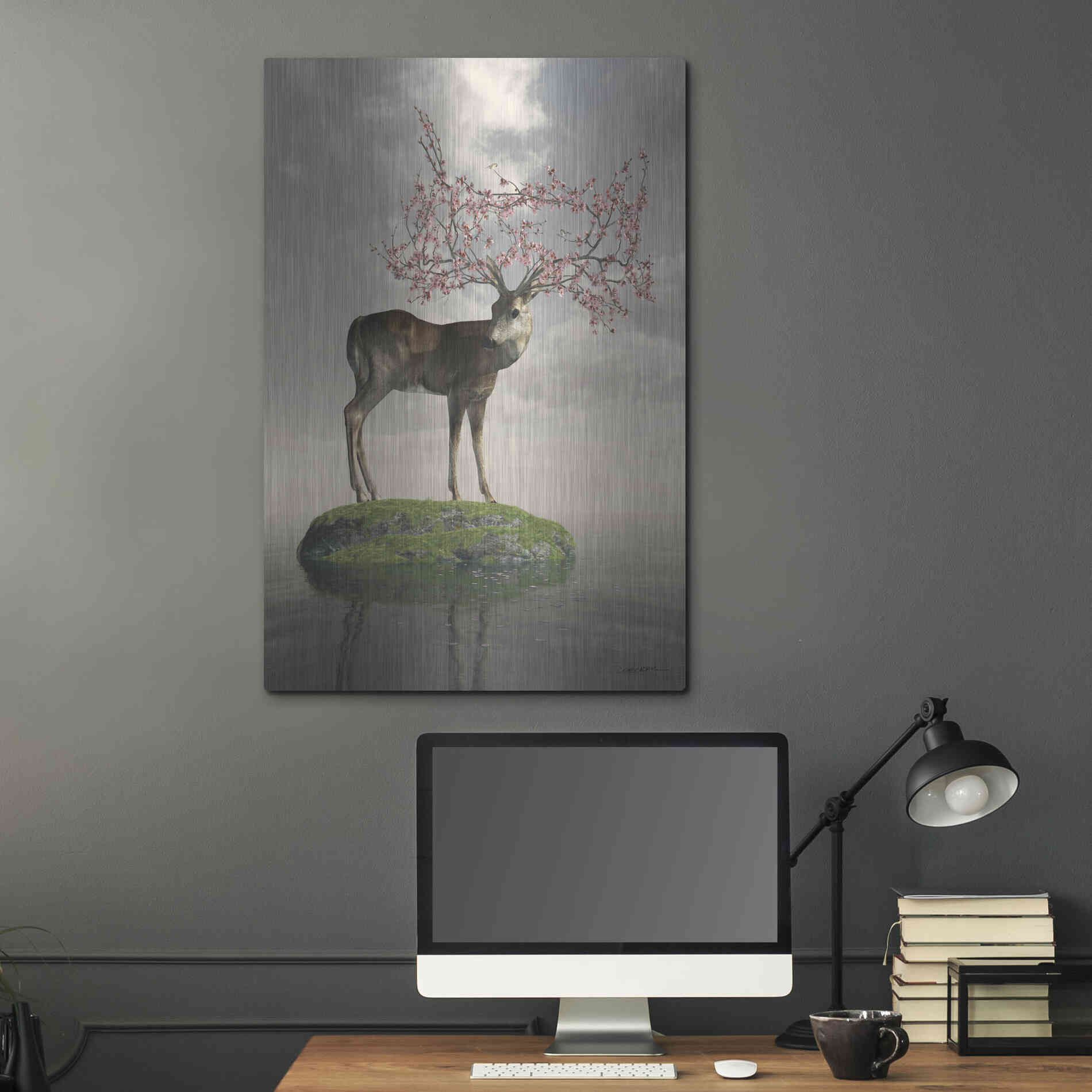 Luxe Metal Art 'The Guardian of Spring' by Cynthia Decker, Metal Wall Art,24x36