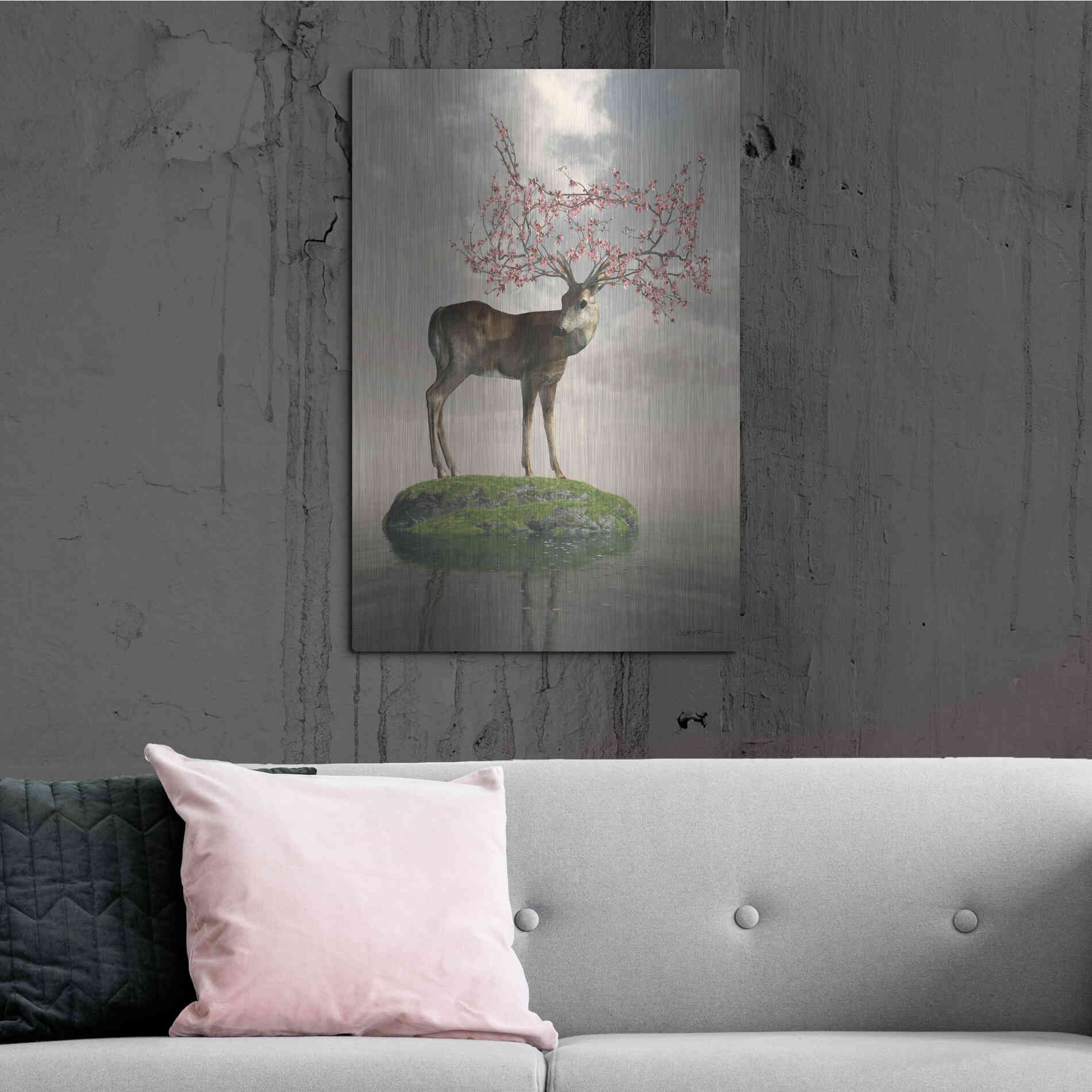 Luxe Metal Art 'The Guardian of Spring' by Cynthia Decker, Metal Wall Art,24x36