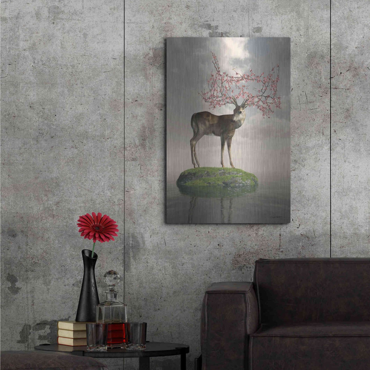 Luxe Metal Art 'The Guardian of Spring' by Cynthia Decker, Metal Wall Art,24x36